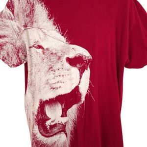 San Diego Zoo T Shirt Mens Size XL Red Lion Safari Park Nature Animal Tee